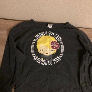 Harajuku Mini for Target Sweatshirt Medium 7/8 Jeepers I'm Cute Blonde Graphic